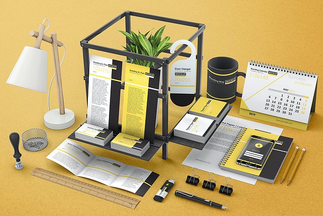 品牌形象延伸 辦公用品樣機模板在VI設計中的關鍵作用